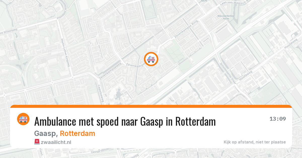 Ambulance met spoed naar Gaasp in Rotterdam — 8 feb 2026