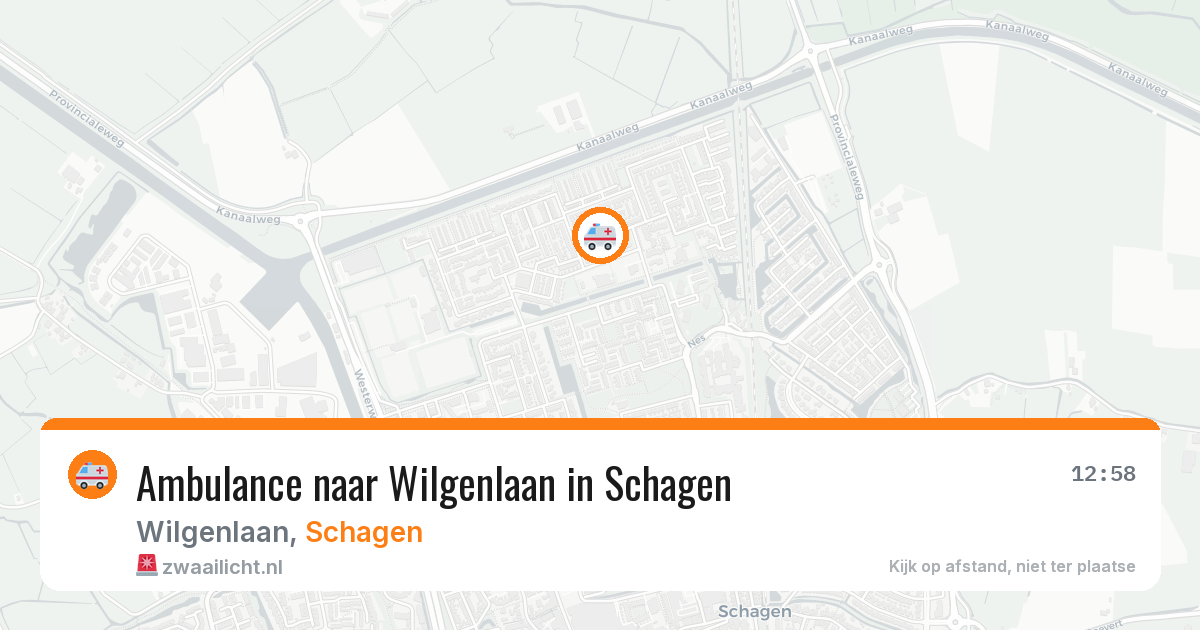 Ambulance naar Wilgenlaan in Schagen — 21 jun 2026