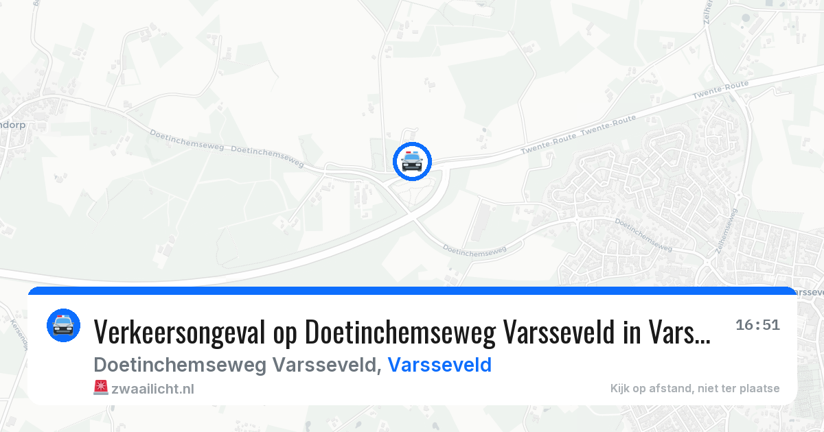 Verkeersongeval op Doetinchemseweg Varsseveld in Varsseveld — 1 jul 2026