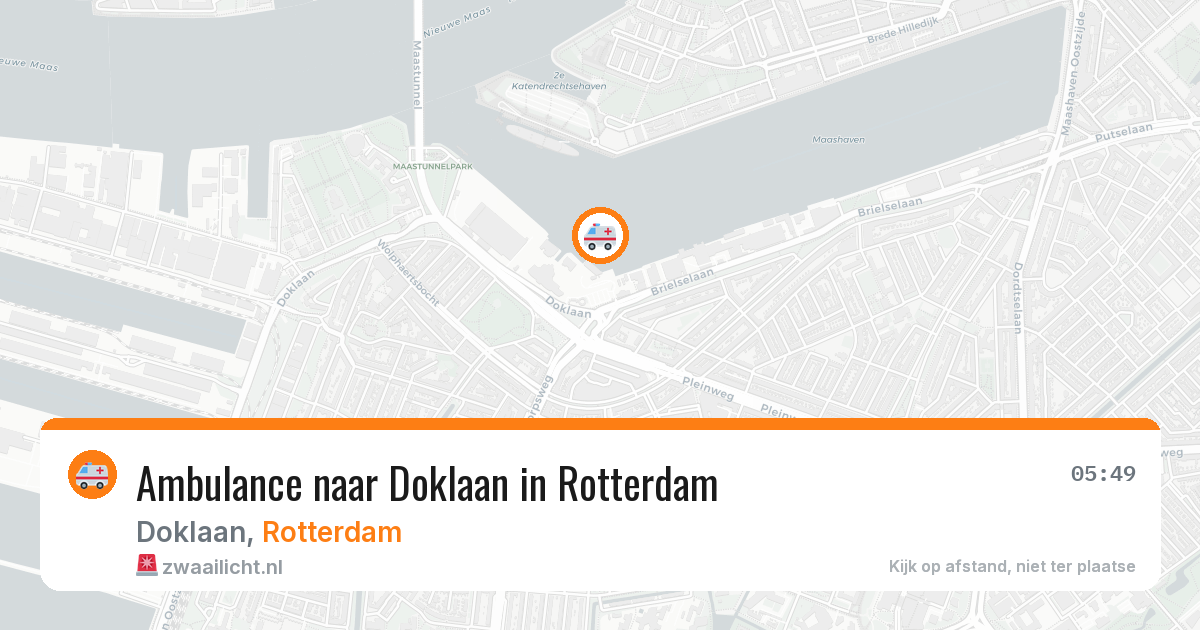 Ambulance naar Doklaan in Rotterdam — 6 jun 2026