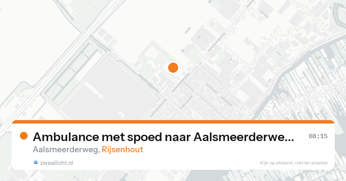 Ambulance met spoed naar Aalsmeerderweg in Rijsenhout — 8 jun 2026
