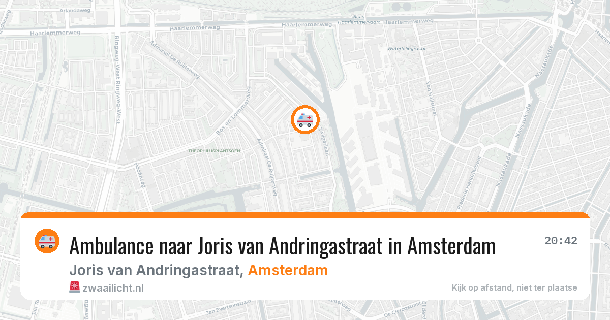 Ambulance naar Joris van Andringastraat in Amsterdam — 28 jun 2026