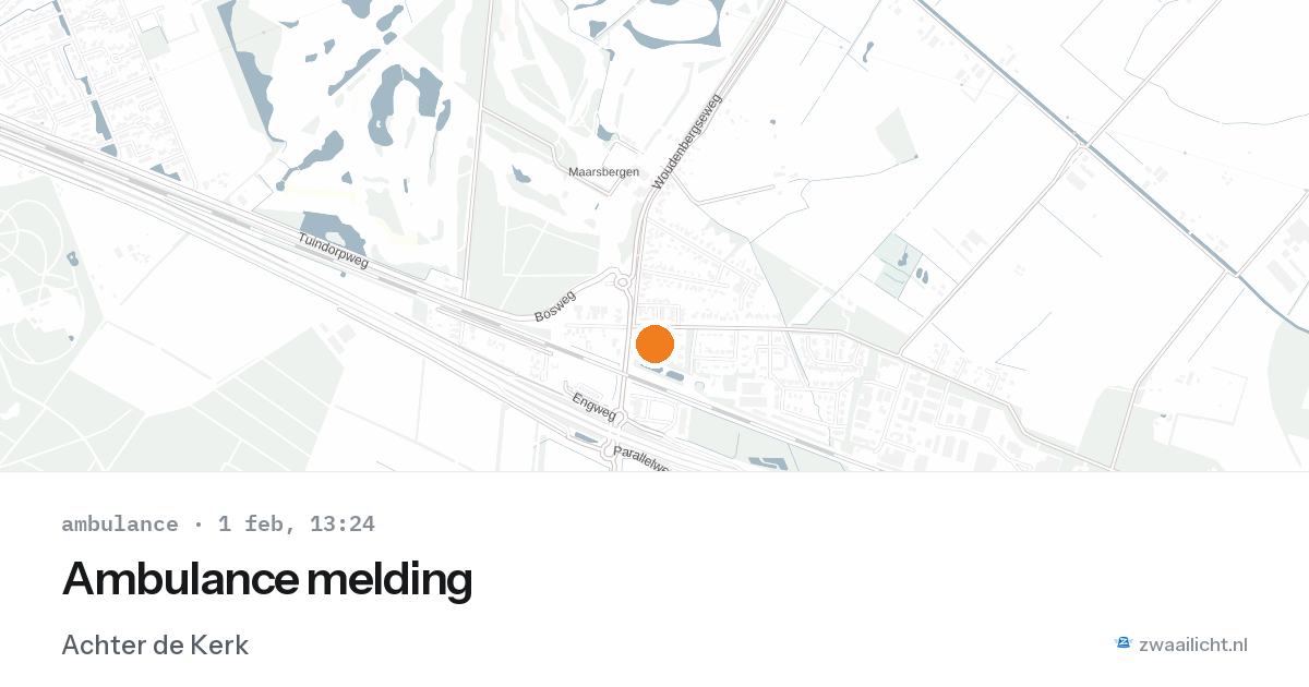 Ambulance melding — 1 feb 2026