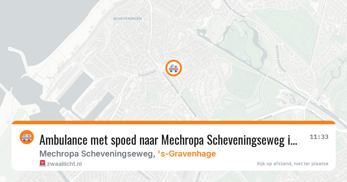 Ambulance met spoed naar Mechropa Scheveningseweg in 's-Gravenhage — 3 feb 2026