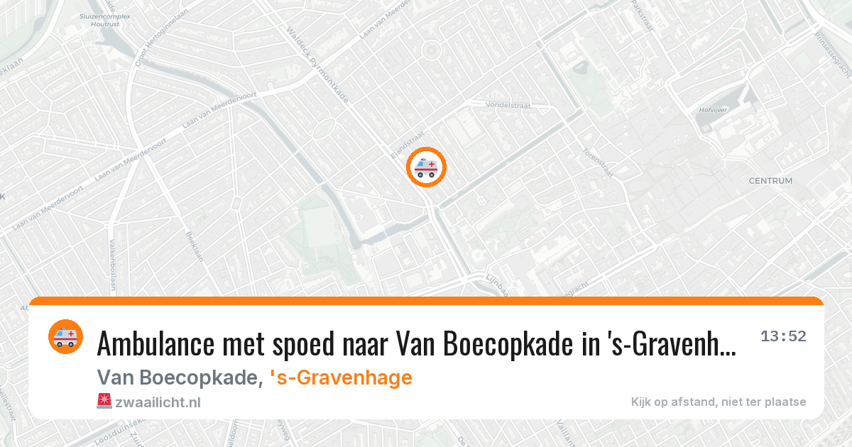 Ambulance met spoed naar Van Boecopkade in 's-Gravenhage — 29 jun 2026