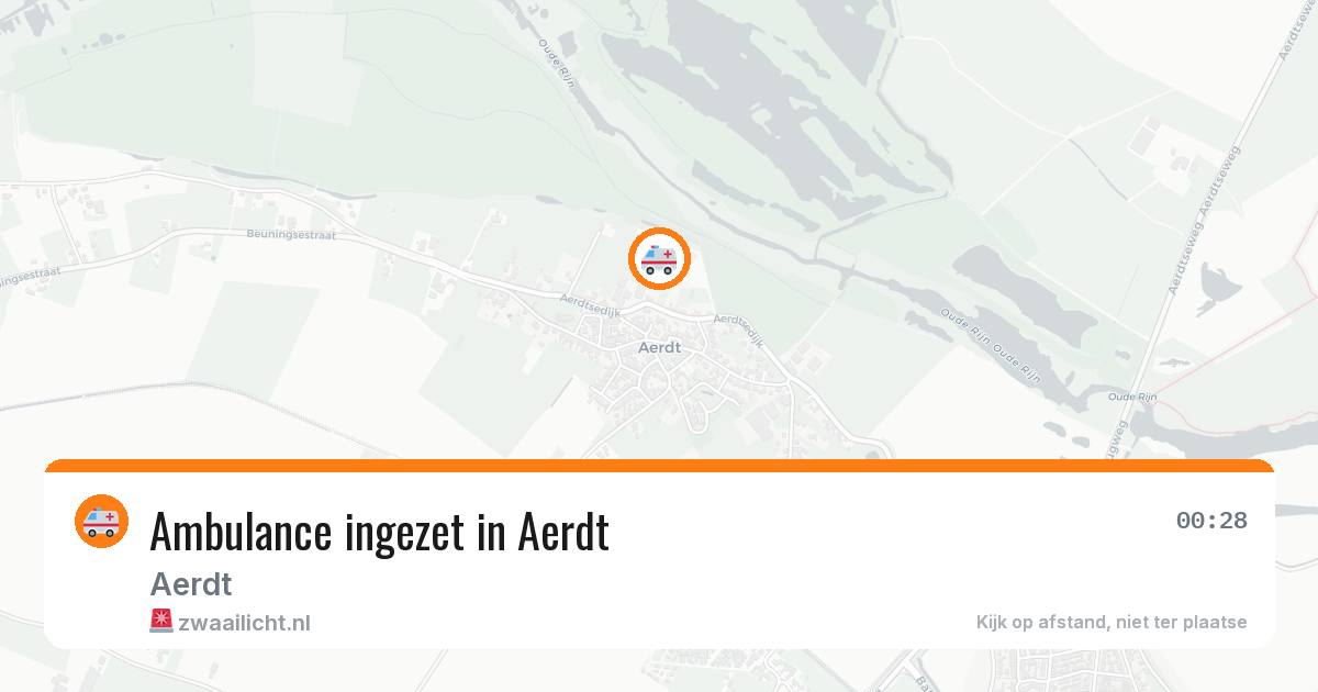 Ambulance ingezet in Aerdt — 16 feb 2026