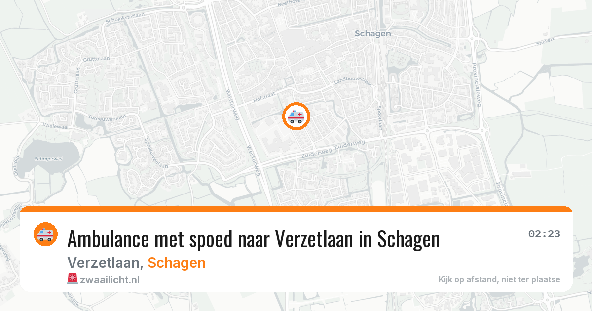 Ambulance met spoed naar Verzetlaan in Schagen — 26 feb 2026