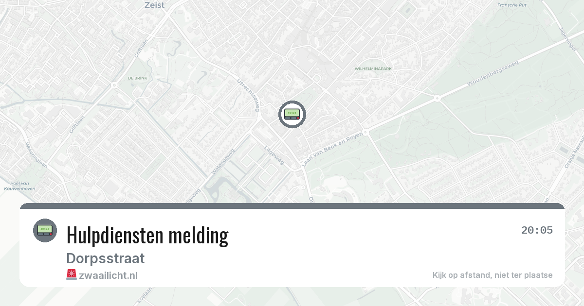 Hulpdiensten melding — 8 feb 2026