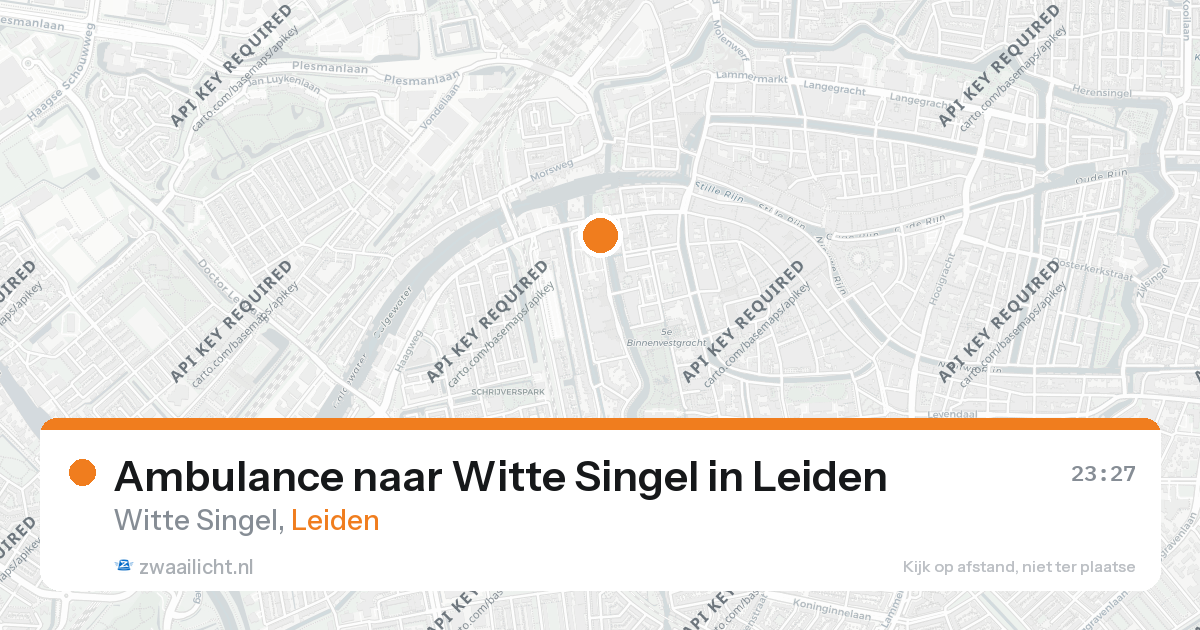 Ambulance naar Witte Singel in Leiden — 20 mrt 2026
