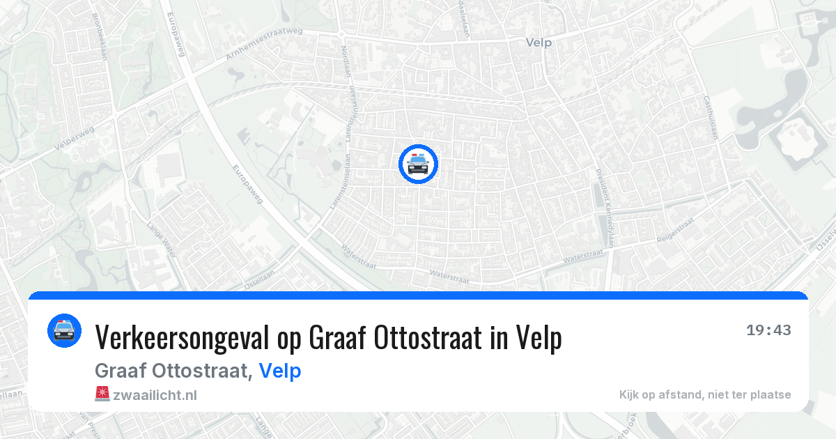 Verkeersongeval op Graaf Ottostraat in Velp — 30 apr 2026