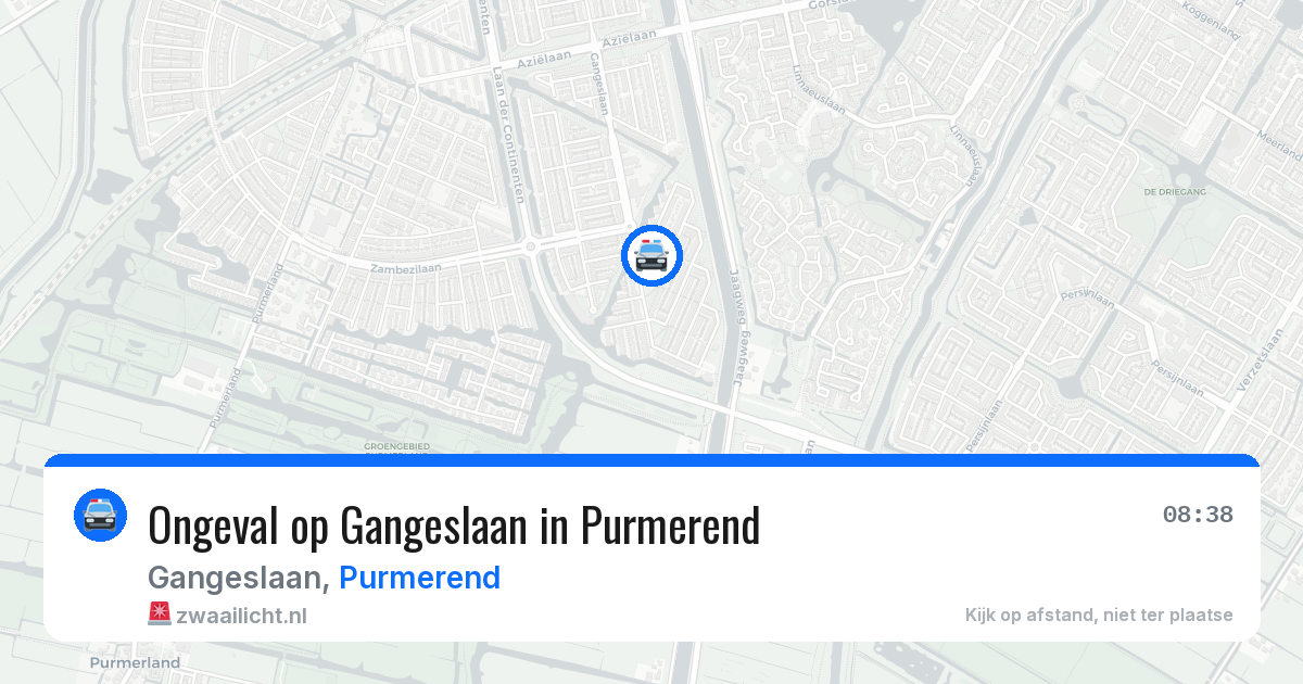 Ongeval op Gangeslaan in Purmerend — 15 apr 2026