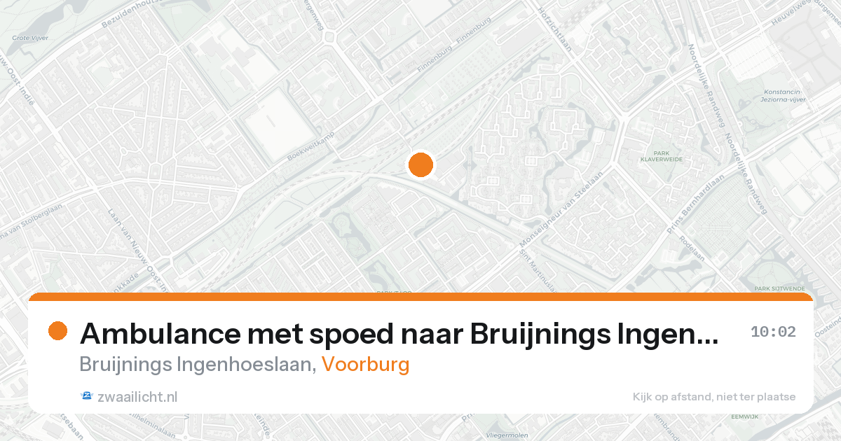 Ambulance met spoed naar Bruijnings Ingenhoeslaan in Voorburg — 31 jan 2026