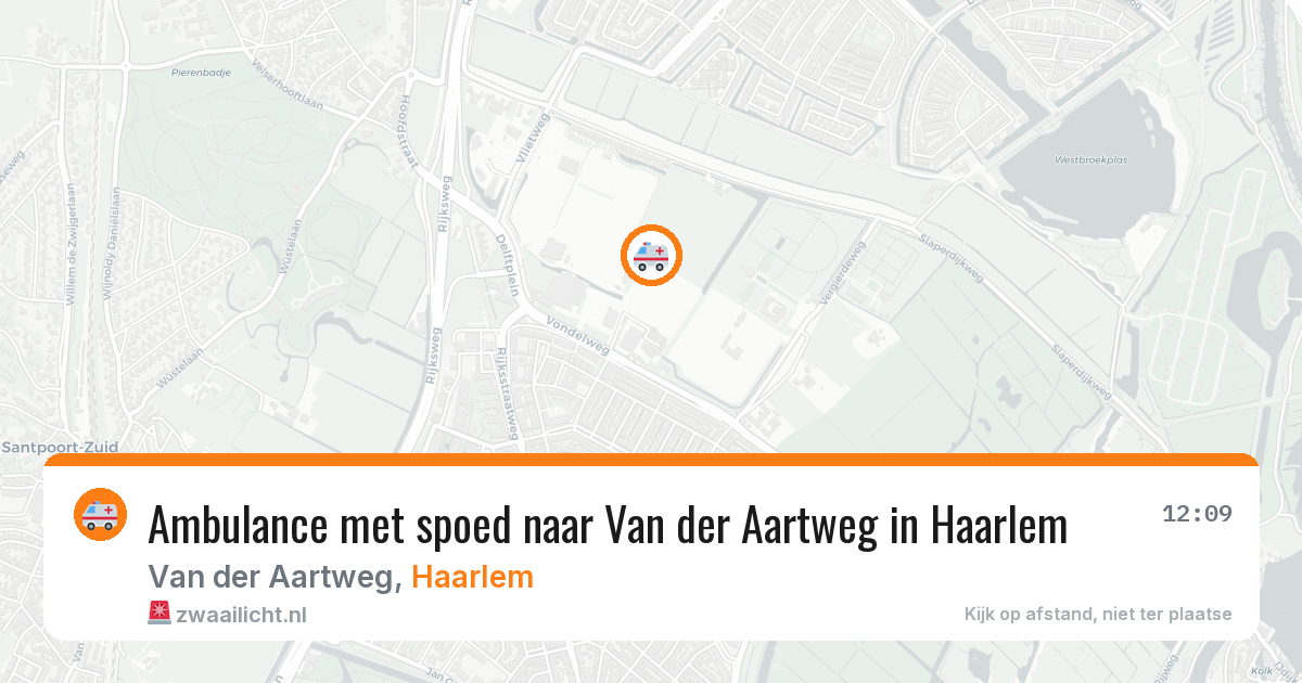 Ambulance met spoed naar Van der Aartweg in Haarlem — 1 jun 2026