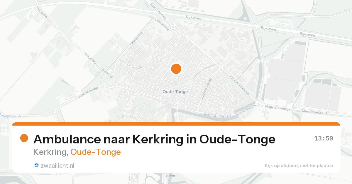 Ambulance naar Kerkring in Oude-Tonge — 15 aug 2026