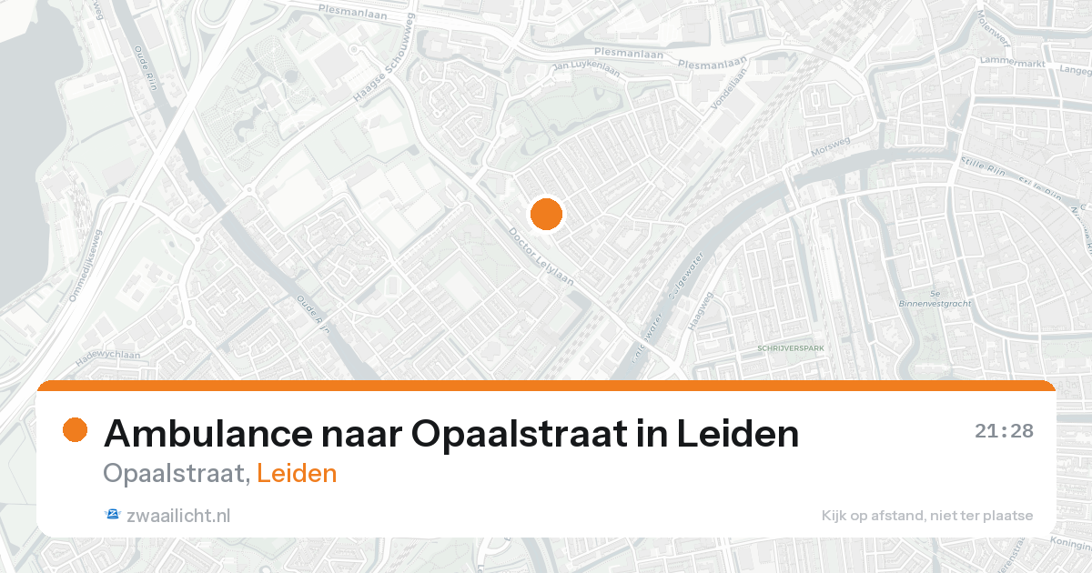 Ambulance naar Opaalstraat in Leiden — 30 jan 2026