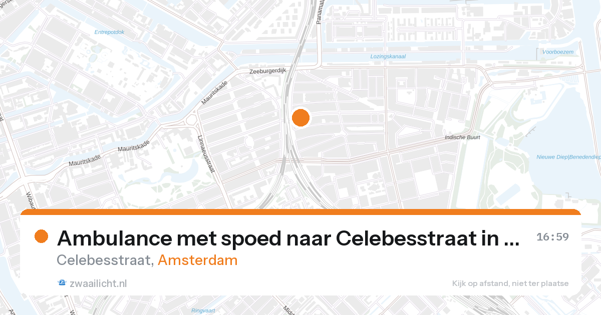 Ambulance met spoed naar Celebesstraat in Amsterdam — 27 aug 2026