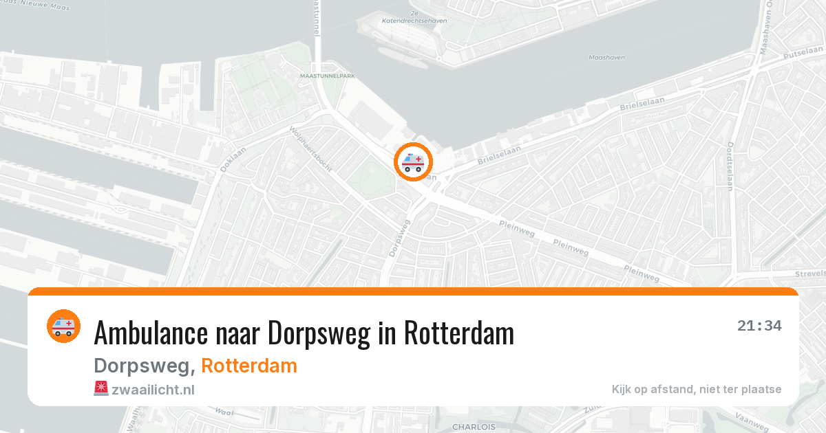 Ambulance naar Dorpsweg in Rotterdam — 23 jun 2026