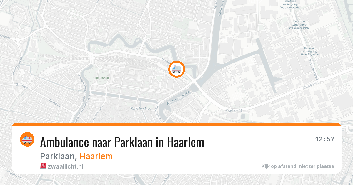 Ambulance naar Parklaan in Haarlem — 24 mrt 2026
