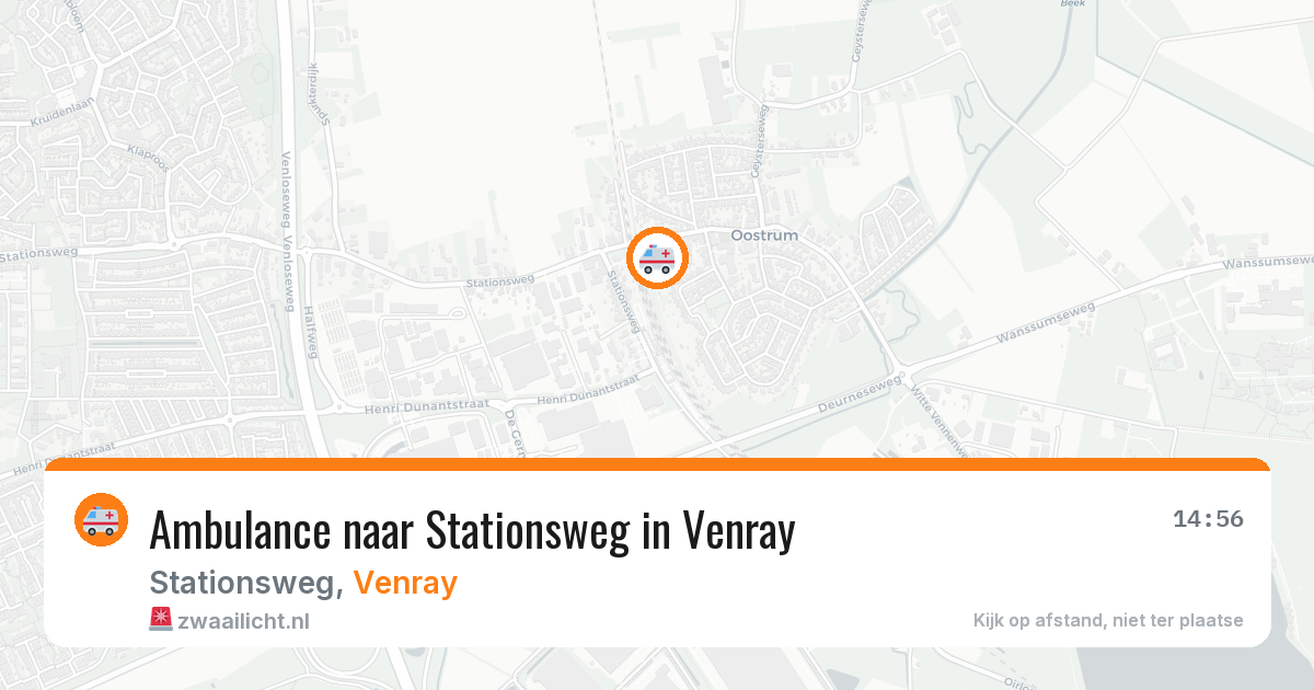 Ambulance naar Stationsweg in Venray — 27 mei 2026