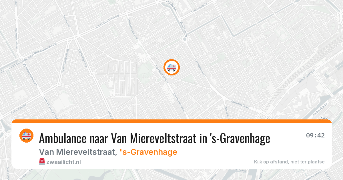 Ambulance naar Van Miereveltstraat in 's-Gravenhage — 13 jun 2026