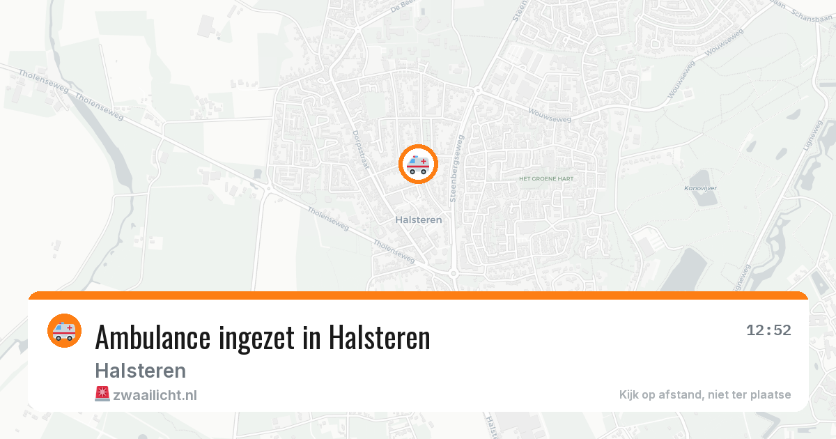 Ambulance ingezet in Halsteren — 30 jun 2026