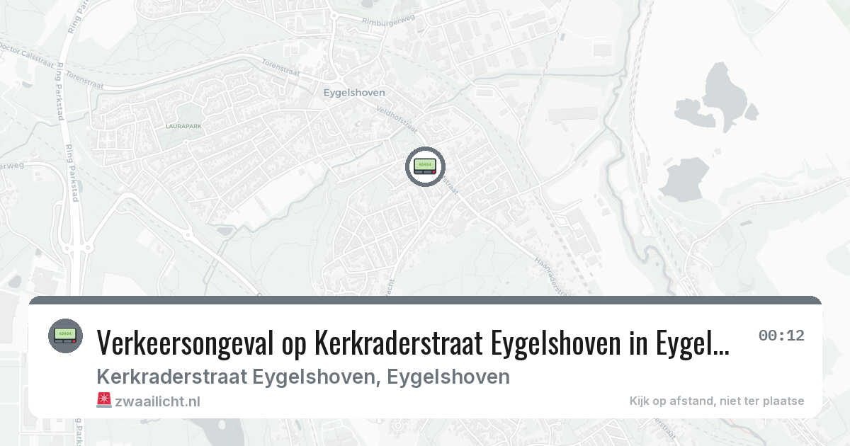 Verkeersongeval op Kerkraderstraat Eygelshoven in Eygelshoven — 15 jun 2026