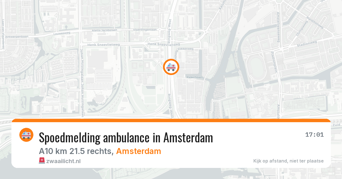Spoedmelding ambulance in Amsterdam — 11 aug 2026