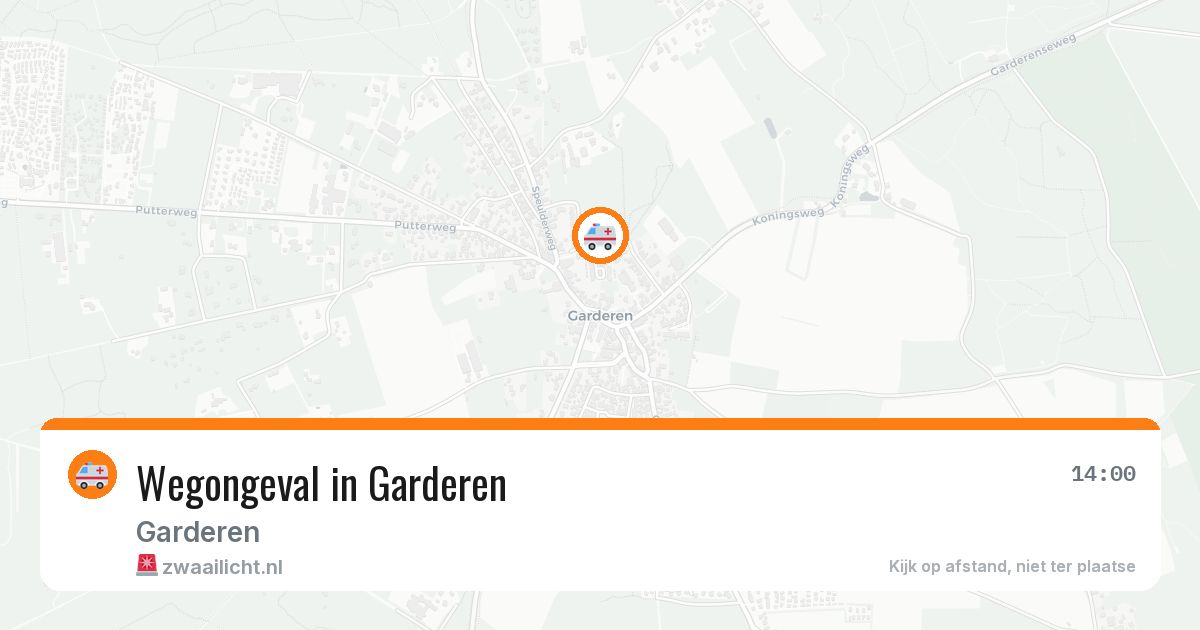 Wegongeval in Garderen — 5 mei 2026