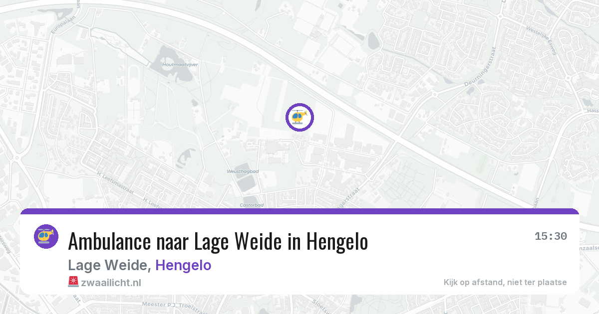 Ambulance naar Lage Weide in Hengelo — 4 apr 2026