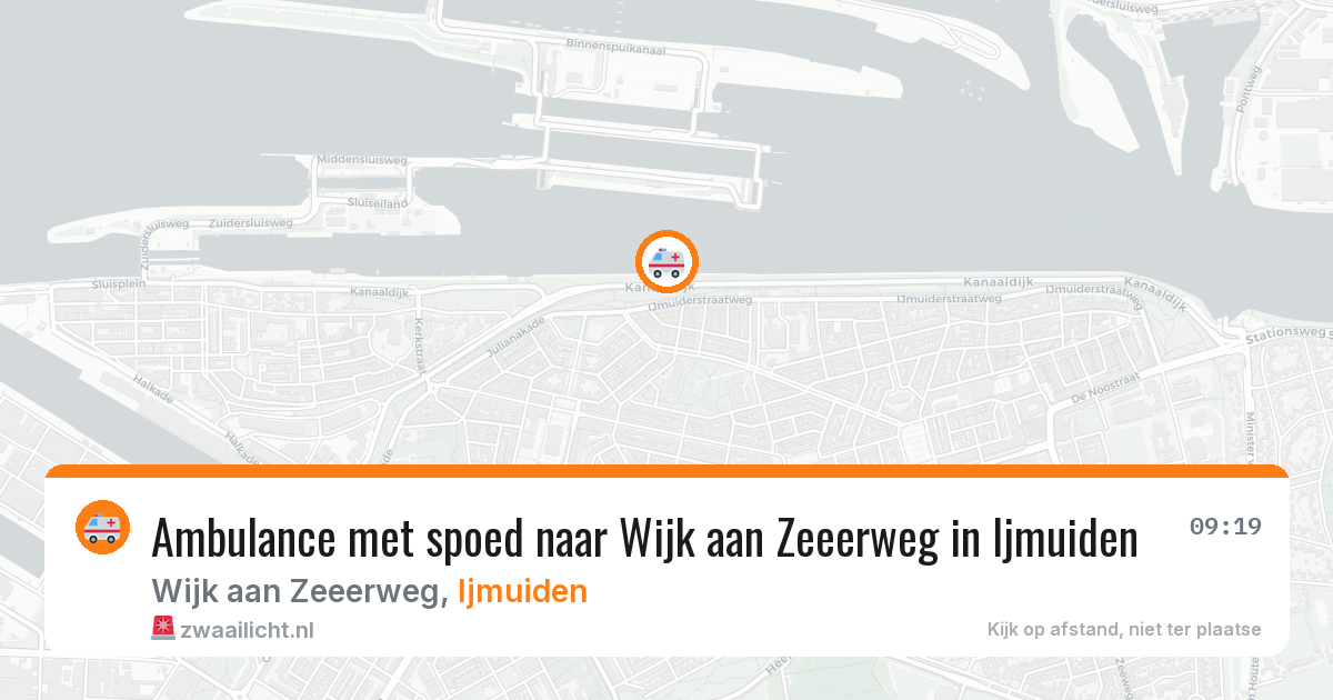 Ambulance met spoed naar Wijk aan Zeeerweg in Ijmuiden — 17 jun 2026