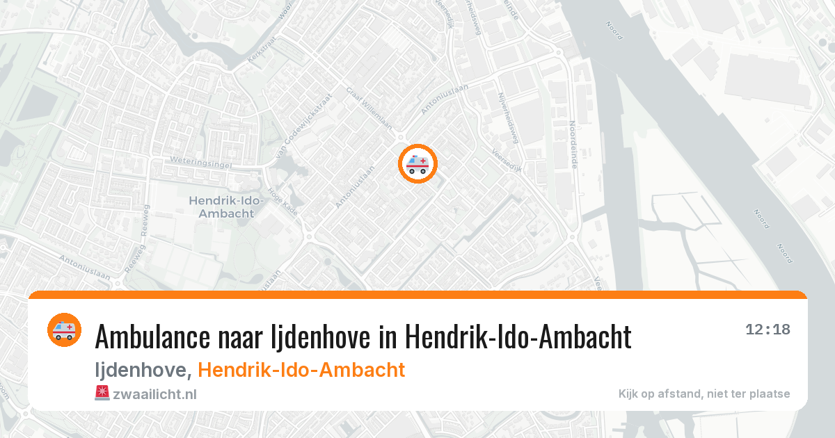 Ambulance naar Ijdenhove in Hendrik-Ido-Ambacht — 13 jul 2026