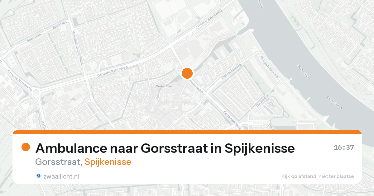 Ambulance naar Gorsstraat in Spijkenisse — 16 aug 2026