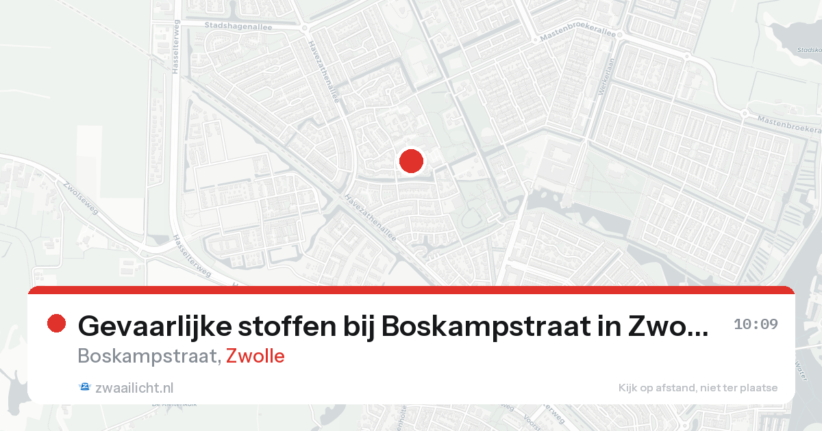Gevaarlijke stoffen bij Boskampstraat in Zwolle — 7 feb 2026
