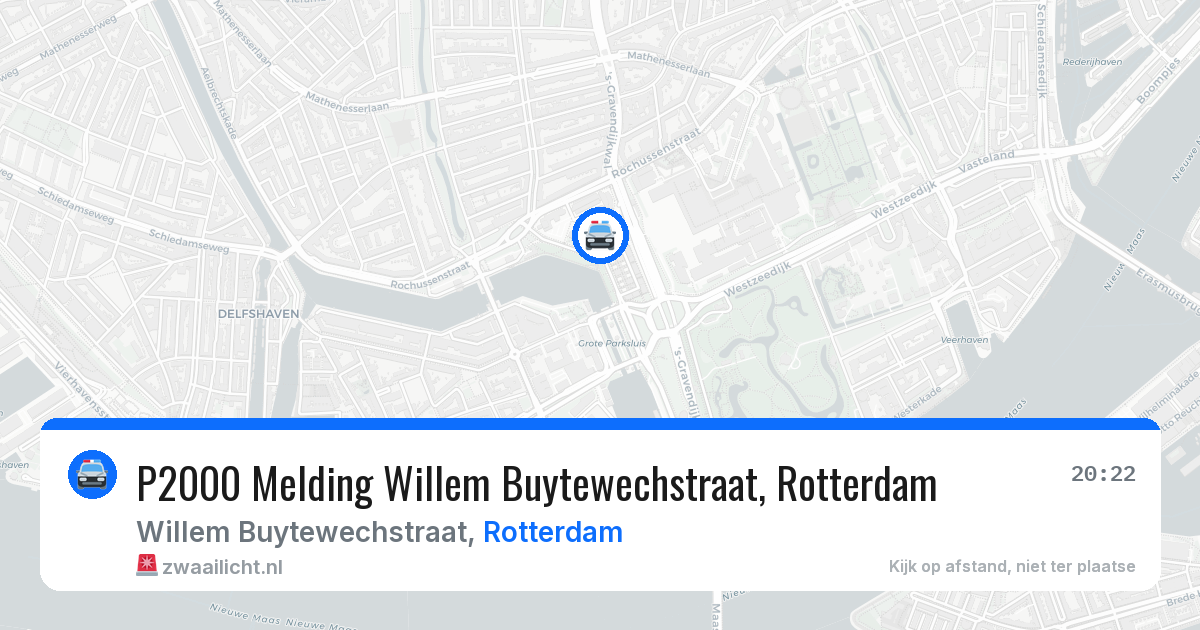 P2000 Melding Willem Buytewechstraat, Rotterdam — 4 mei 2026
