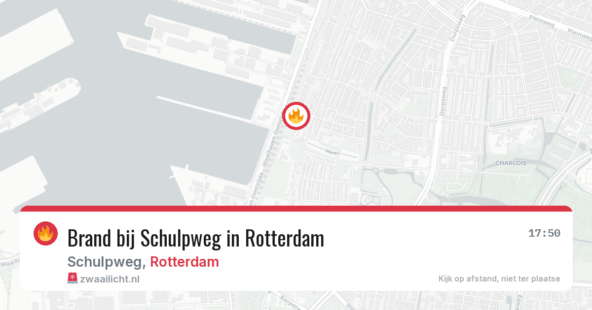 Brand bij Schulpweg in Rotterdam — 25 jun 2026