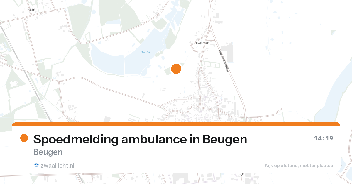 Spoedmelding ambulance in Beugen — 25 aug 2026