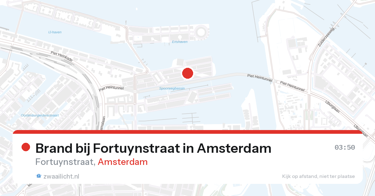 Brand bij Fortuynstraat in Amsterdam — 22 jun 2026