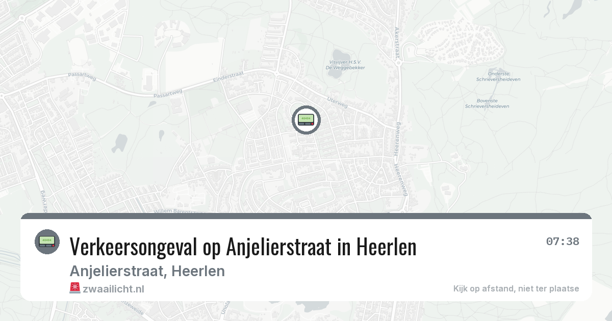 Verkeersongeval op Anjelierstraat in Heerlen — 27 jul 2026