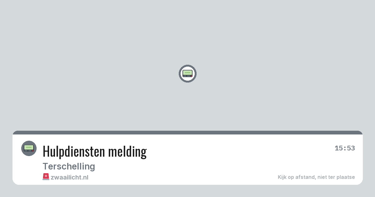 Hulpdiensten melding — 7 mei 2026