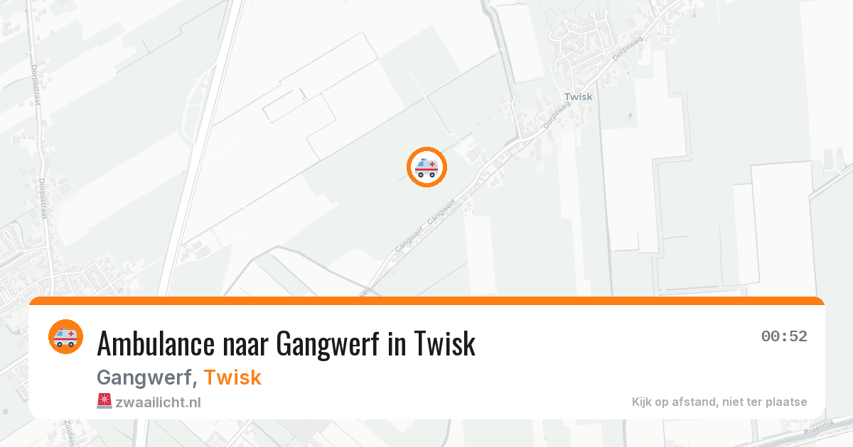 Ambulance naar Gangwerf in Twisk — 24 jul 2026