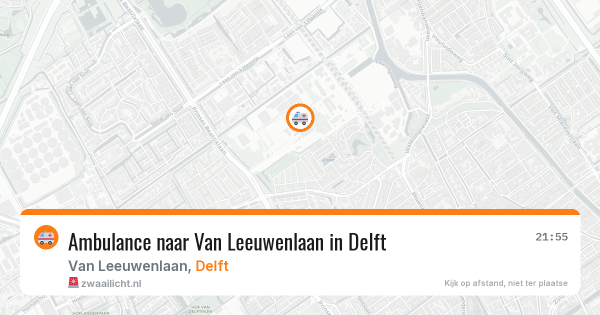 Ambulance naar Van Leeuwenlaan in Delft — 14 mei 2026