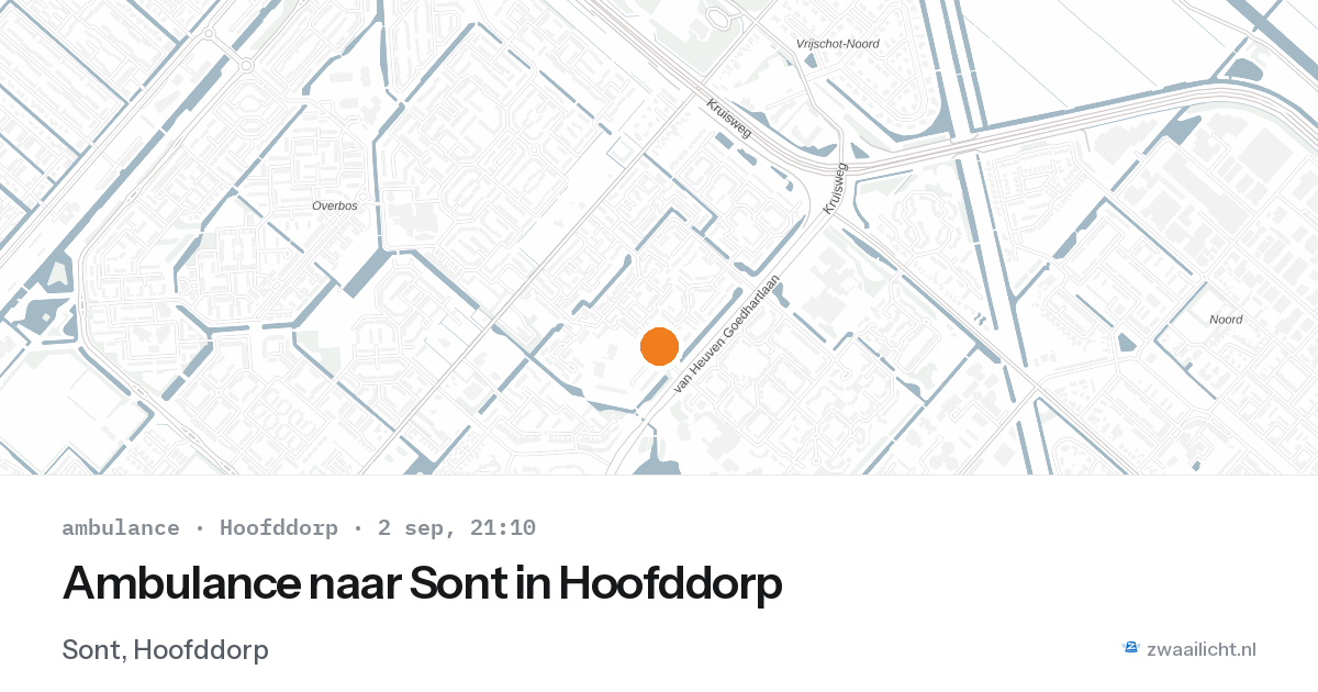 Ambulance naar Sont in Hoofddorp — 2 sep 2026