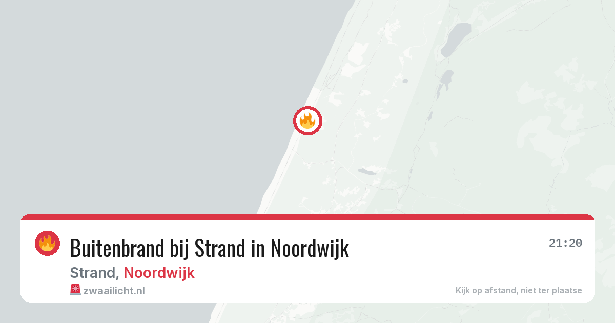 Buitenbrand bij Strand in Noordwijk — 31 mei 2026