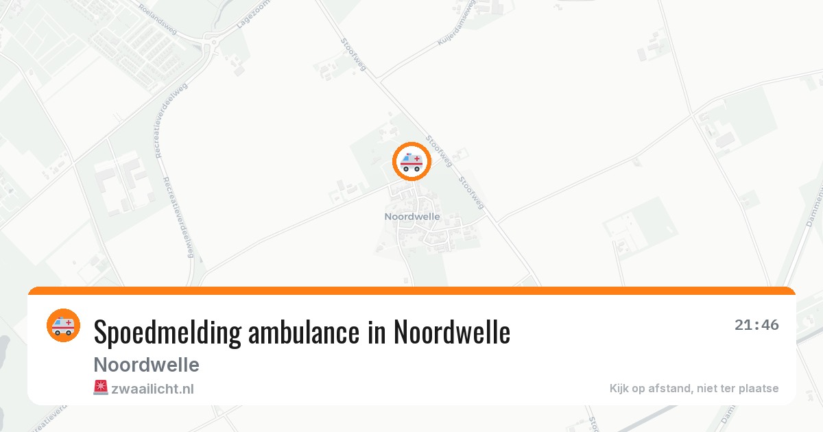 Spoedmelding ambulance in Noordwelle — 9 mrt 2026