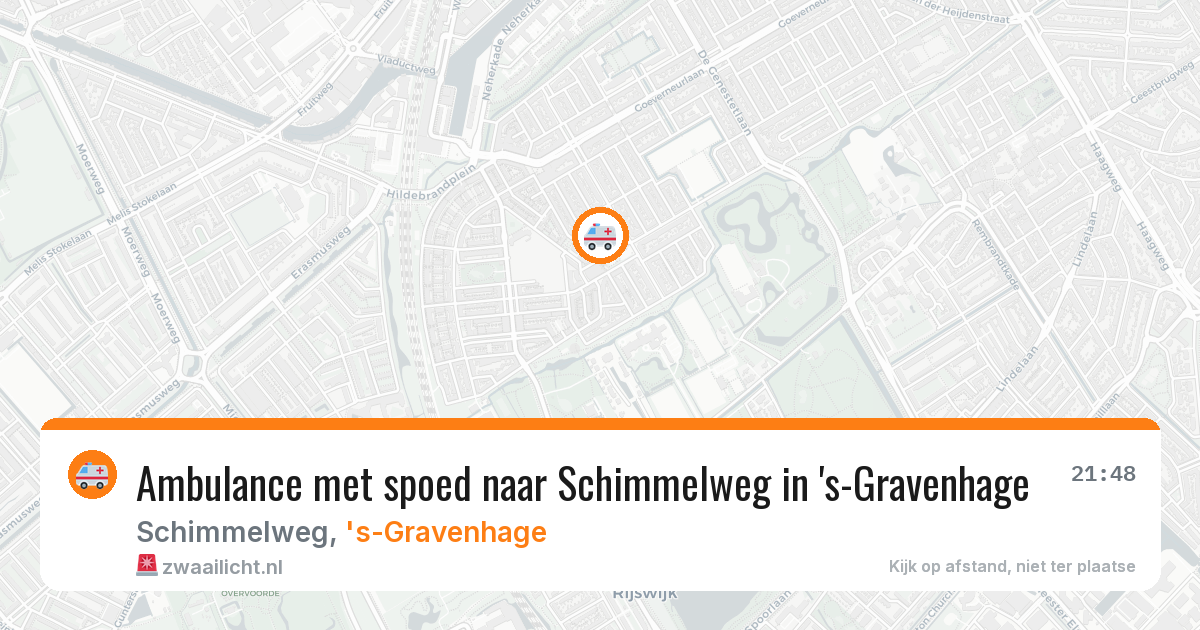 Ambulance met spoed naar Schimmelweg in 's-Gravenhage — 23 jun 2026