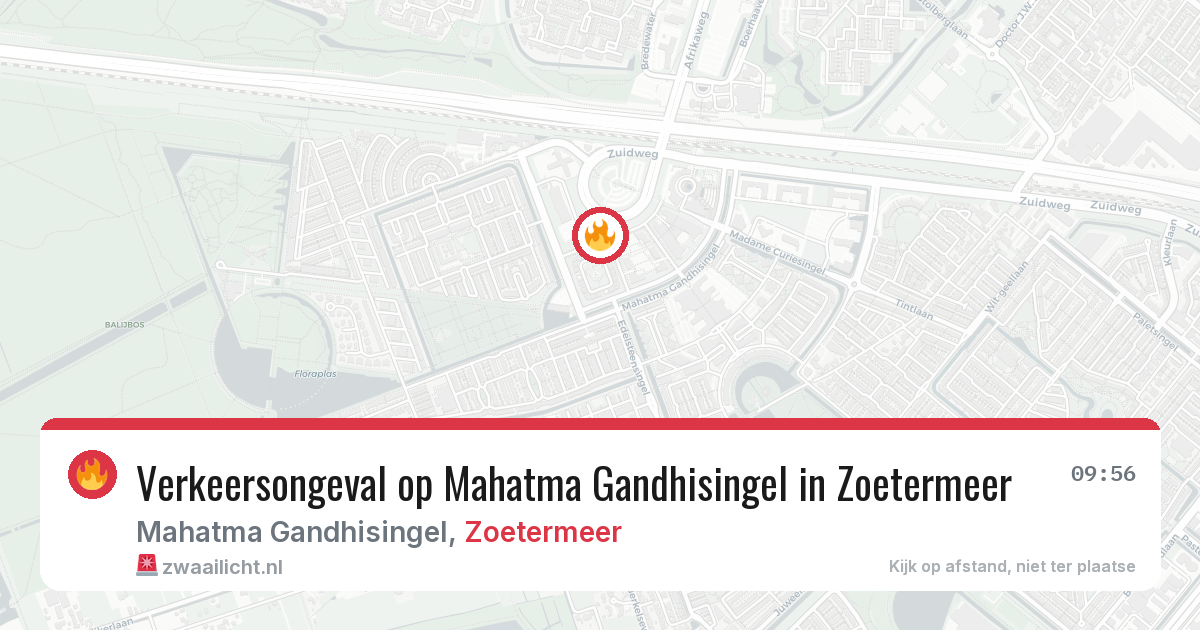 Verkeersongeval op Mahatma Gandhisingel in Zoetermeer — 11 jul 2026