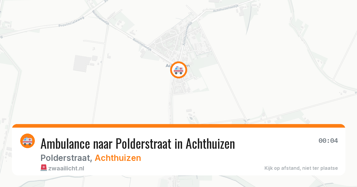 Ambulance naar Polderstraat in Achthuizen — 13 jul 2026