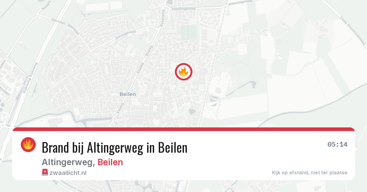 Brand bij Altingerweg in Beilen — 7 jun 2026