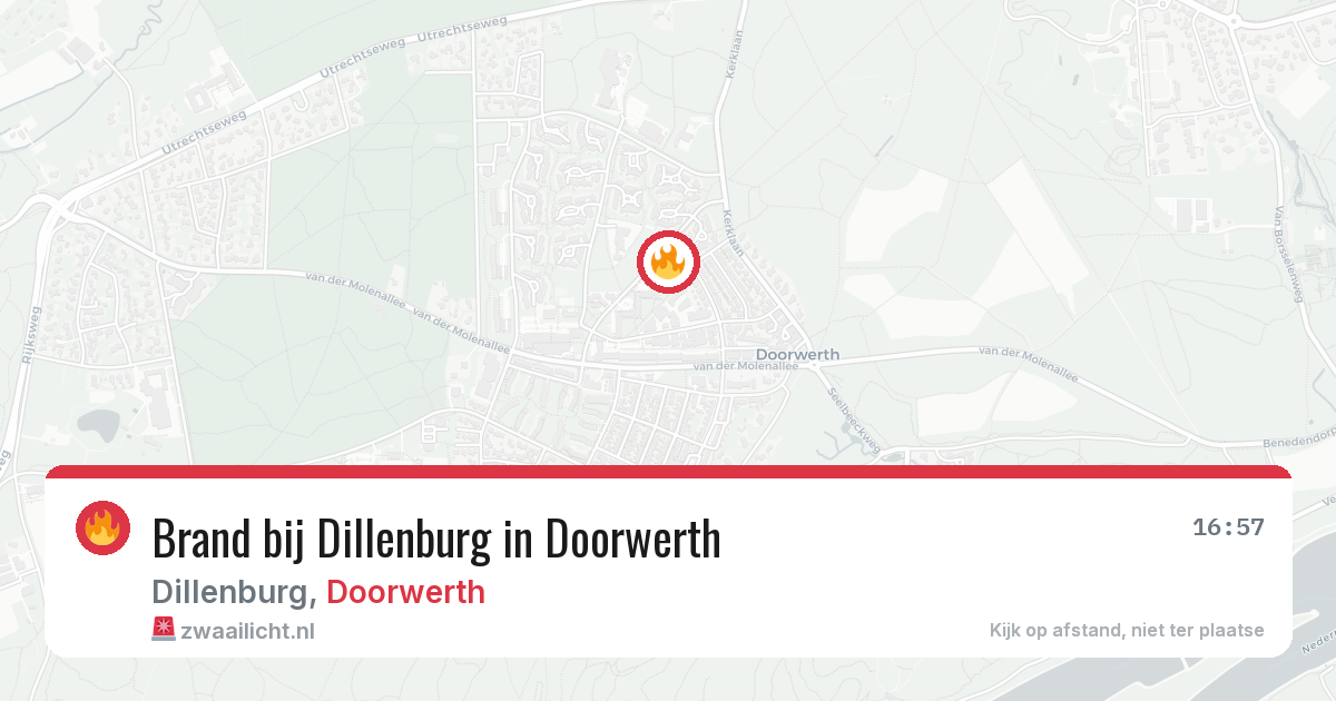 Brand bij Dillenburg in Doorwerth — 14 jul 2026
