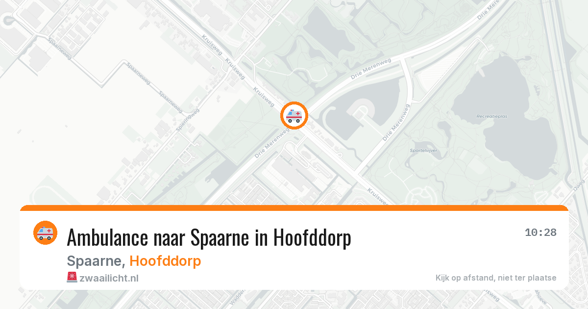 Ambulance naar Spaarne in Hoofddorp — 6 apr 2026